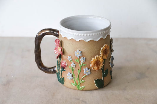Spring Garden Stoneware Mug