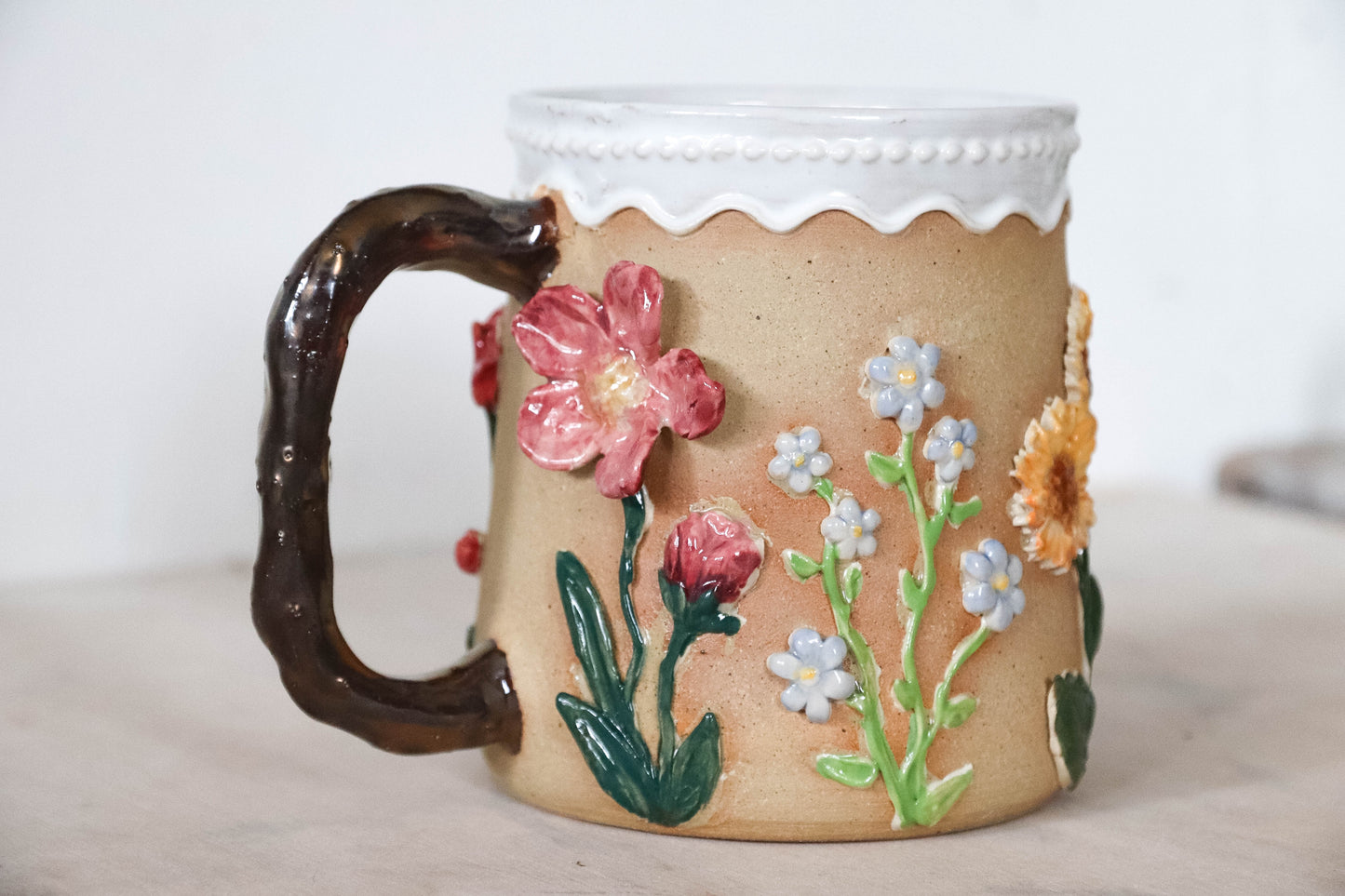 Spring Garden Stoneware Mug