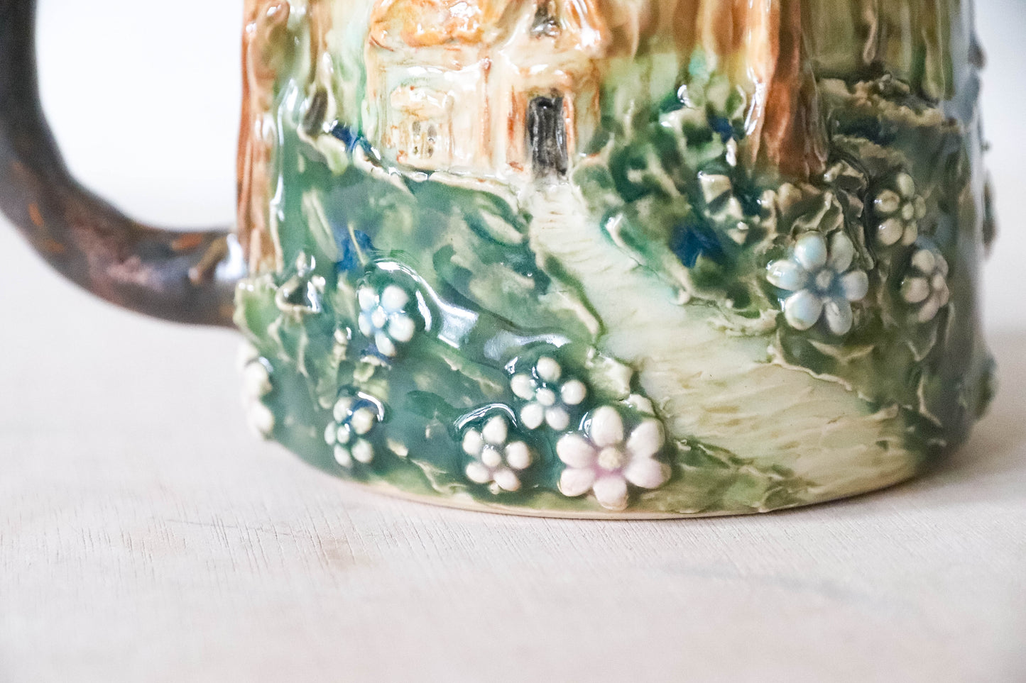 Fairytale Cottage in the Woods Stoneware Mug