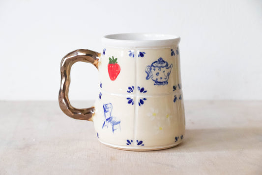 Cafe Tiles Stoneware Mug