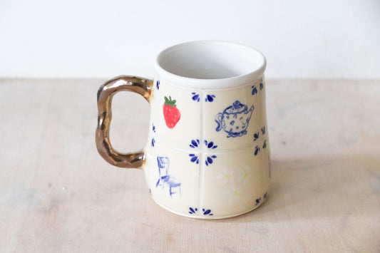 Cafe Tiles Stoneware Mug
