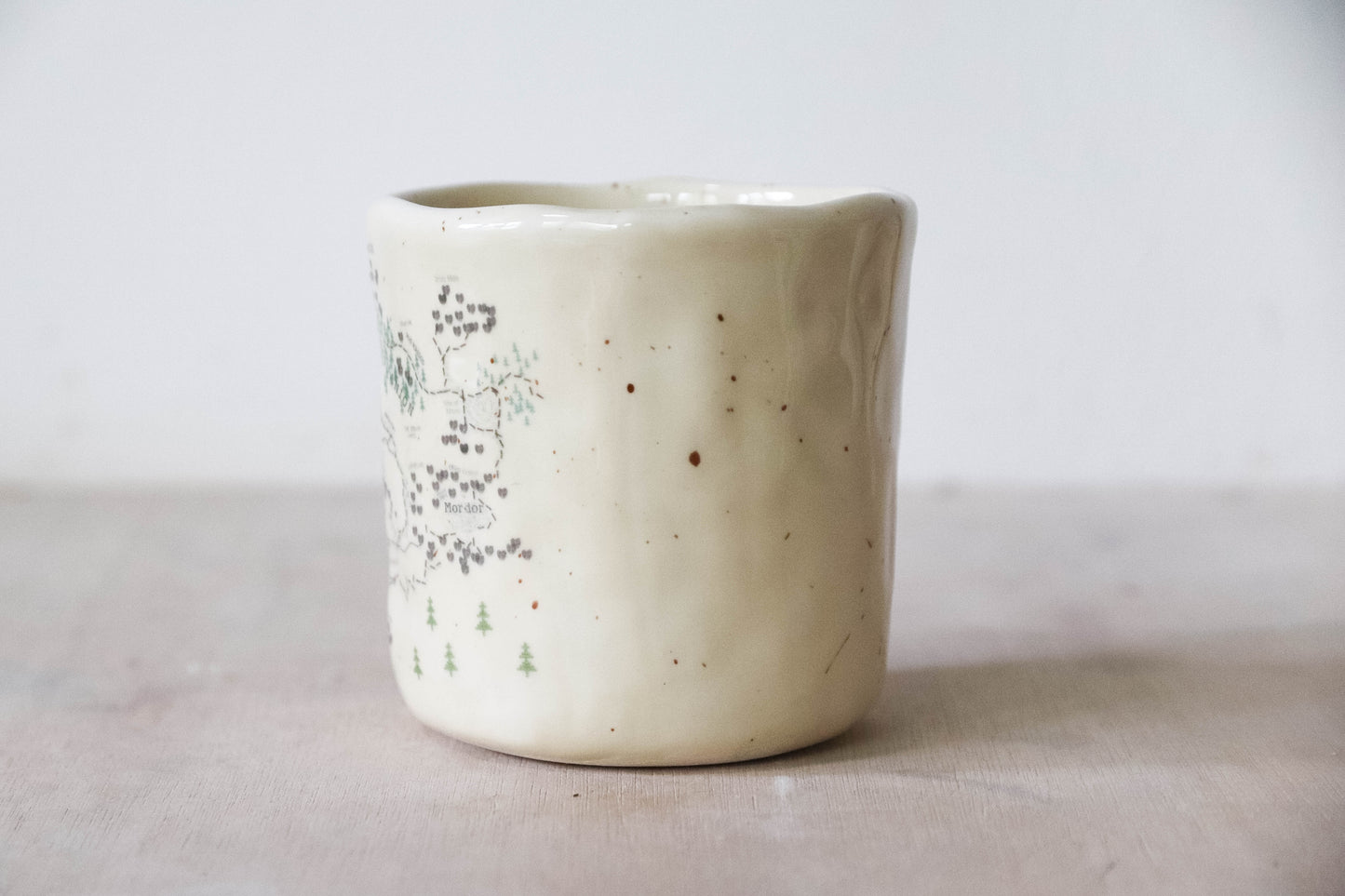 Embroidered Map Small Mug