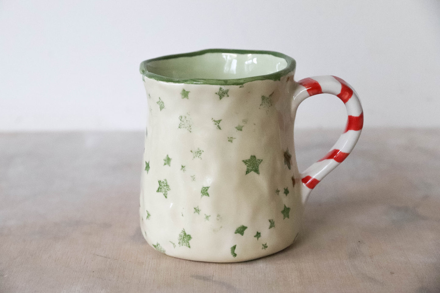 Green Candycane Stocking Mug