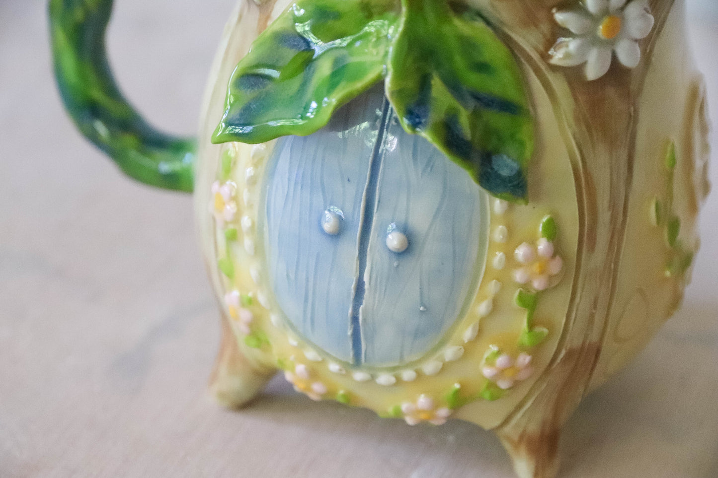 Yellow Fairy House Stoneware Mug