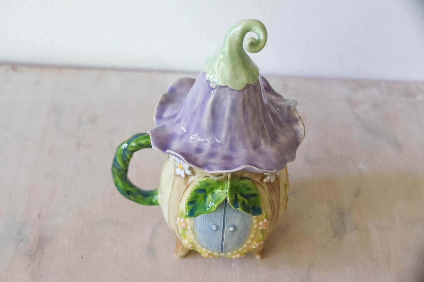 Yellow Fairy House Stoneware Mug