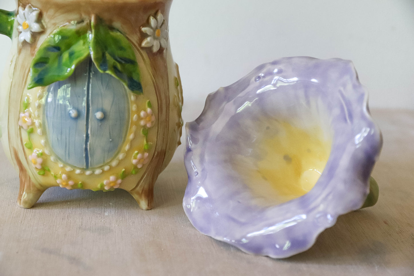 Yellow Fairy House Stoneware Mug