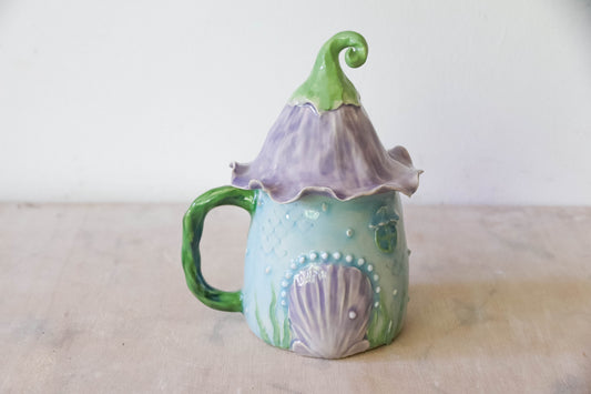 Water Fairy House Stoneware Mug