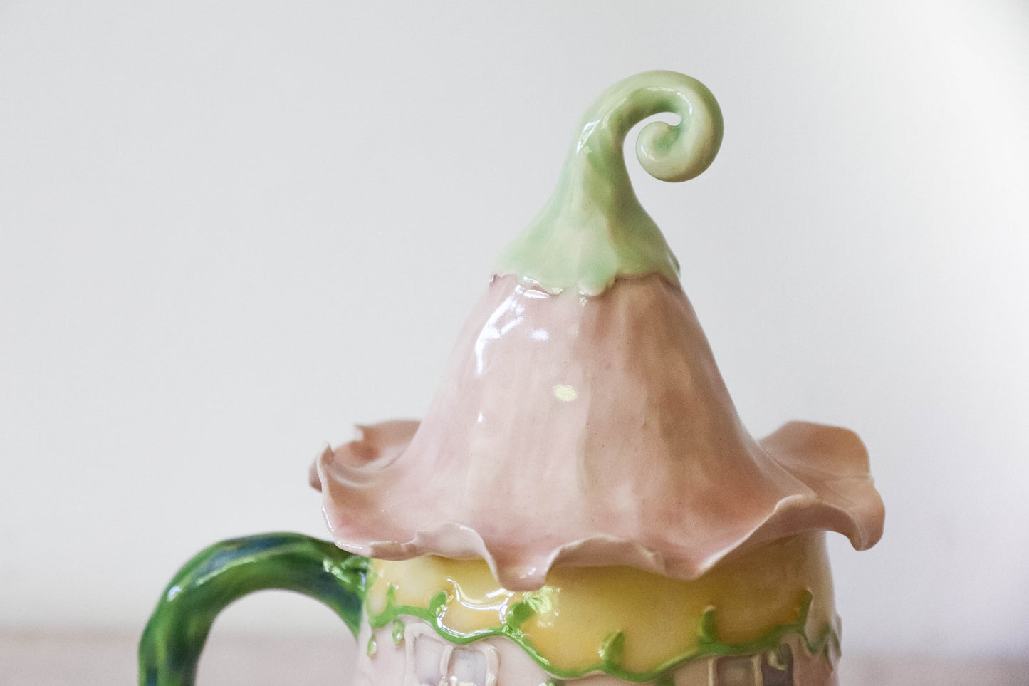 Rosebud Fairy House Stoneware Mug