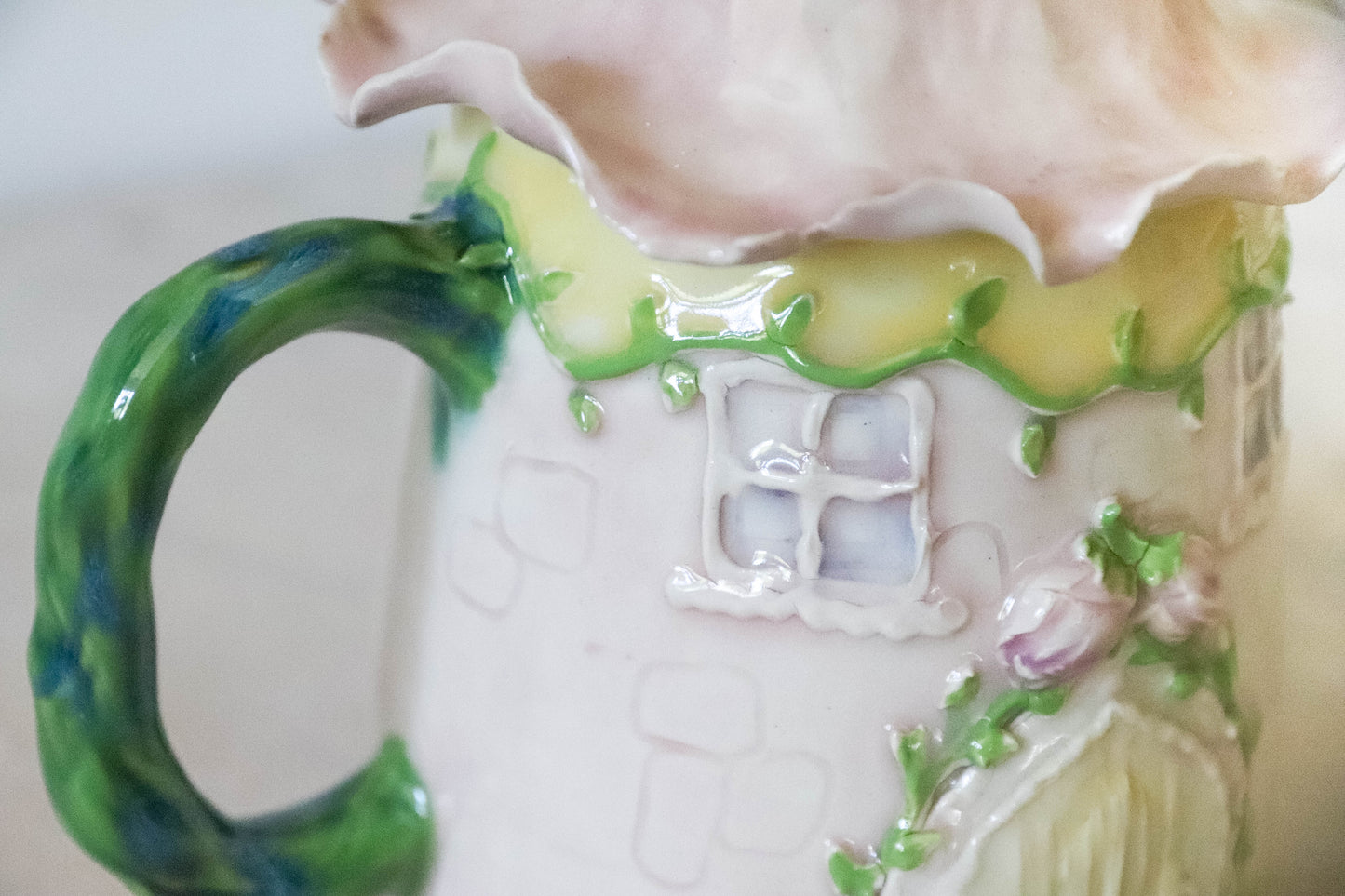 Rosebud Fairy House Stoneware Mug