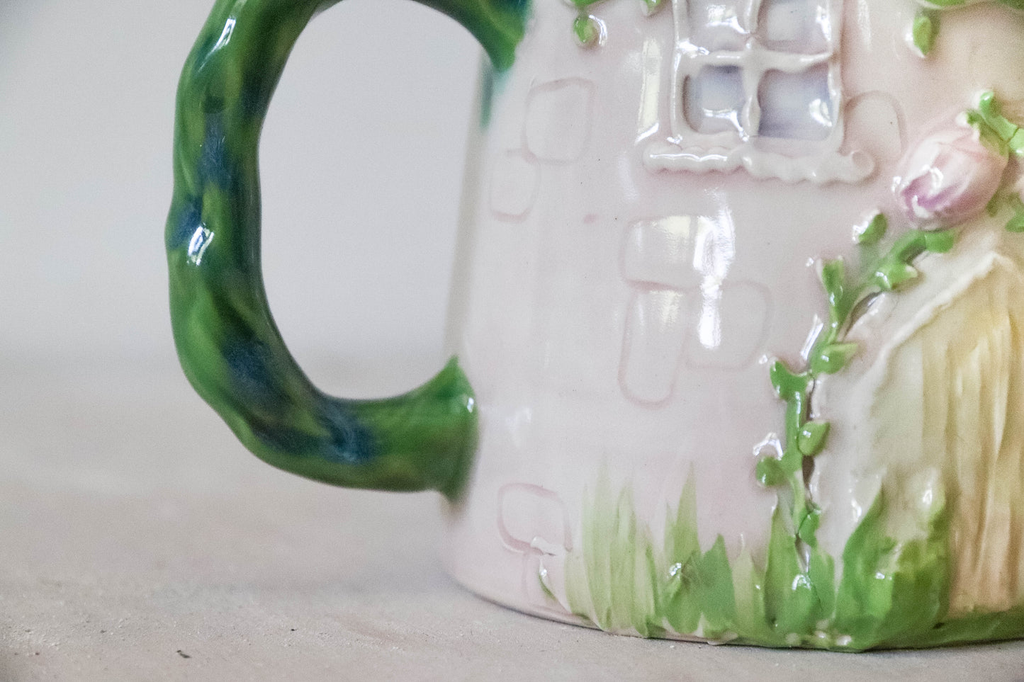 Rosebud Fairy House Stoneware Mug