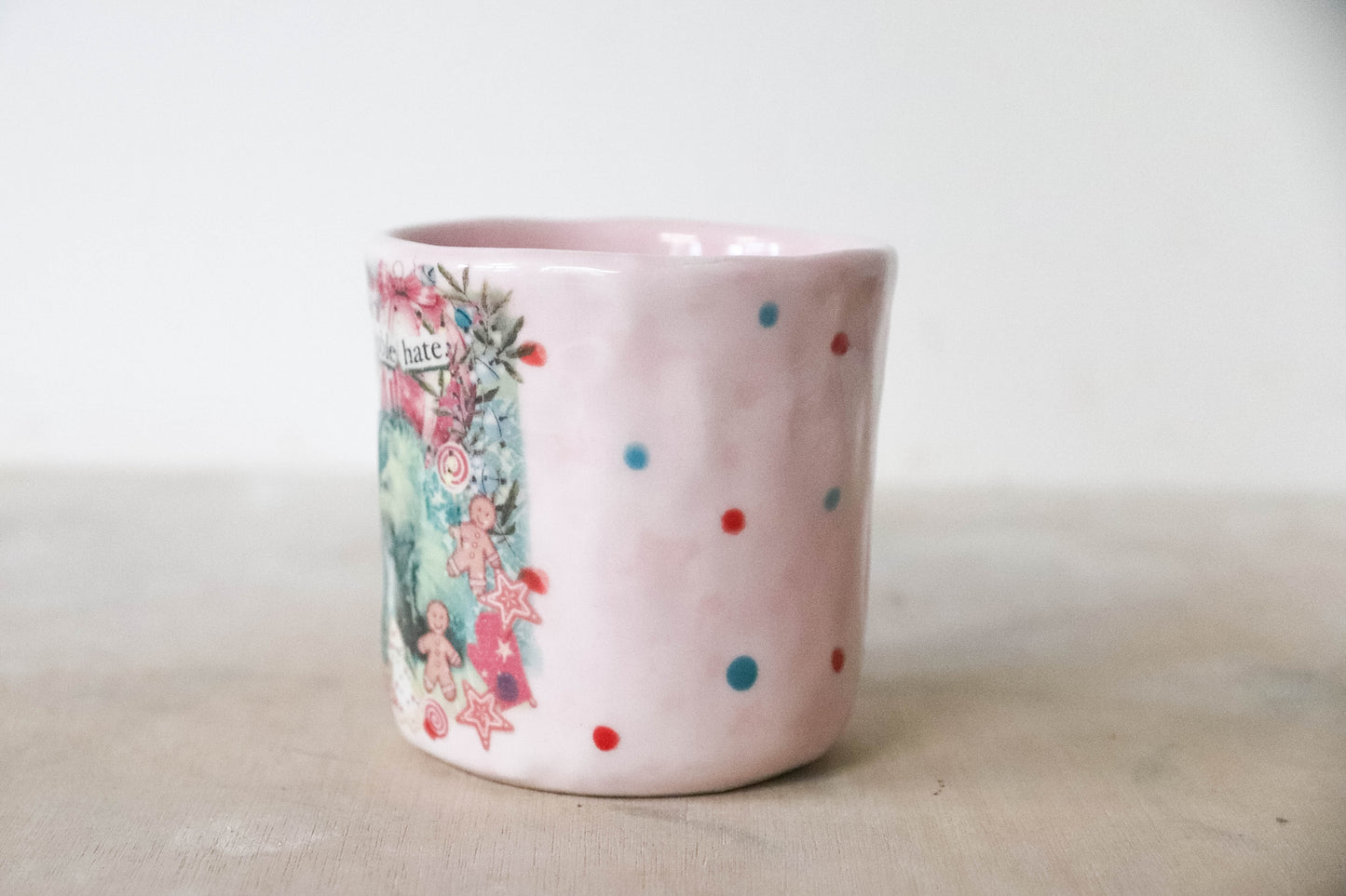 Pink Grinch Small Mug