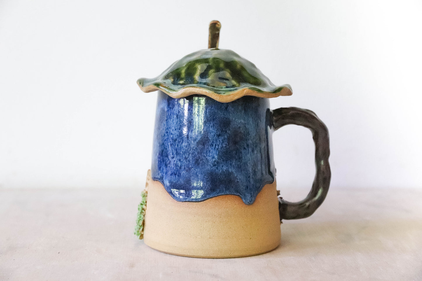 Blue Hobbit House Stoneware Mug
