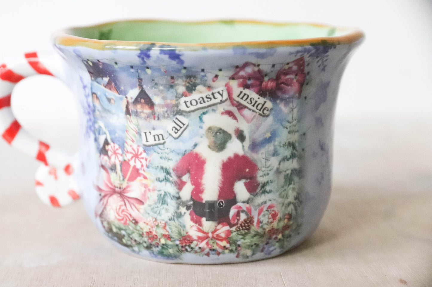 Peekaboo Penguin Toasty Grinch Mug