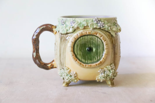 Purple Hobbit House Stoneware Mug