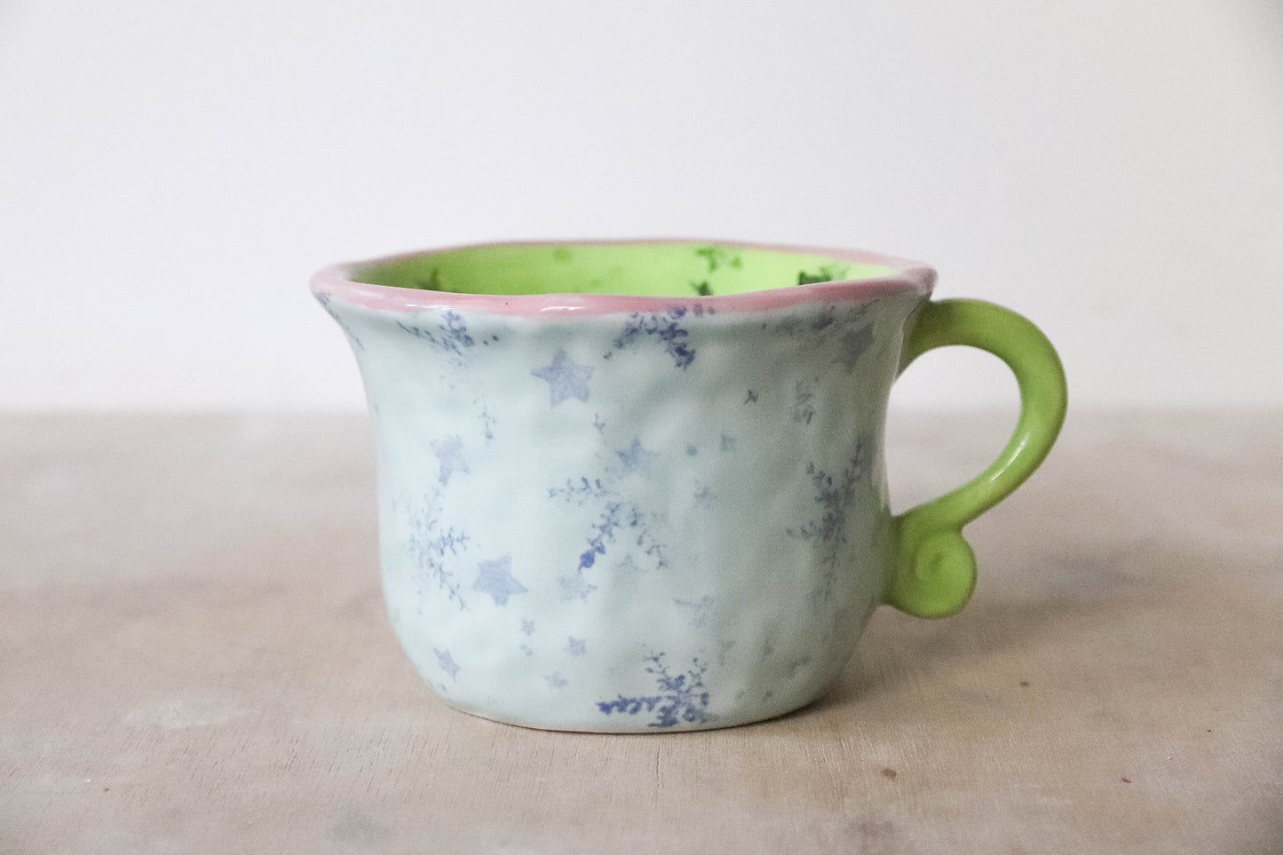 Peekaboo Penguin Green Blue Grinch Mug