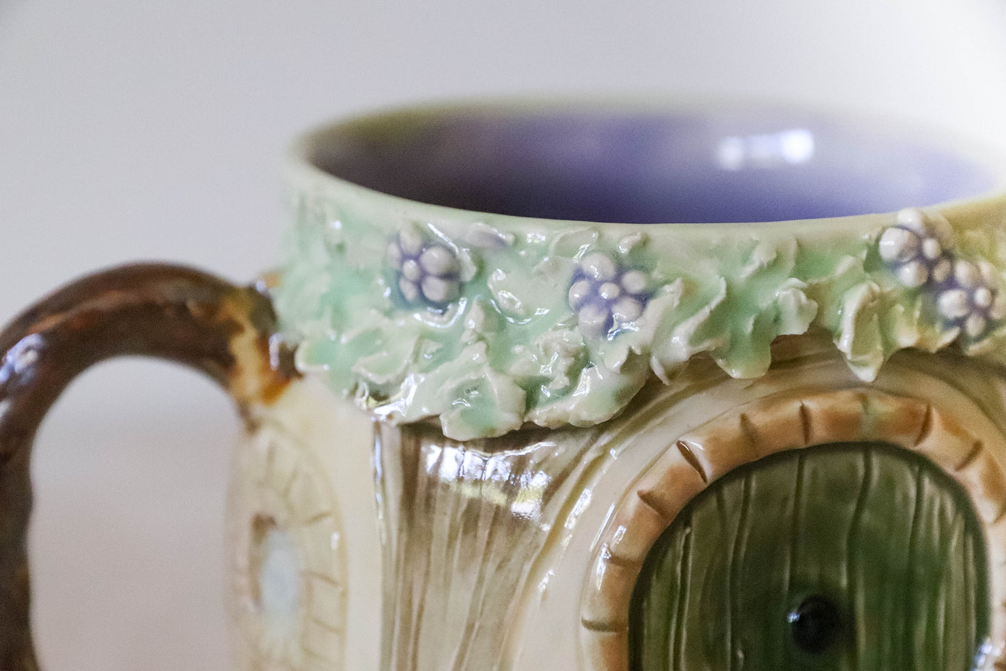 Purple Hobbit House Stoneware Mug