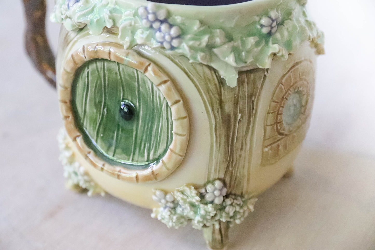 Purple Hobbit House Stoneware Mug
