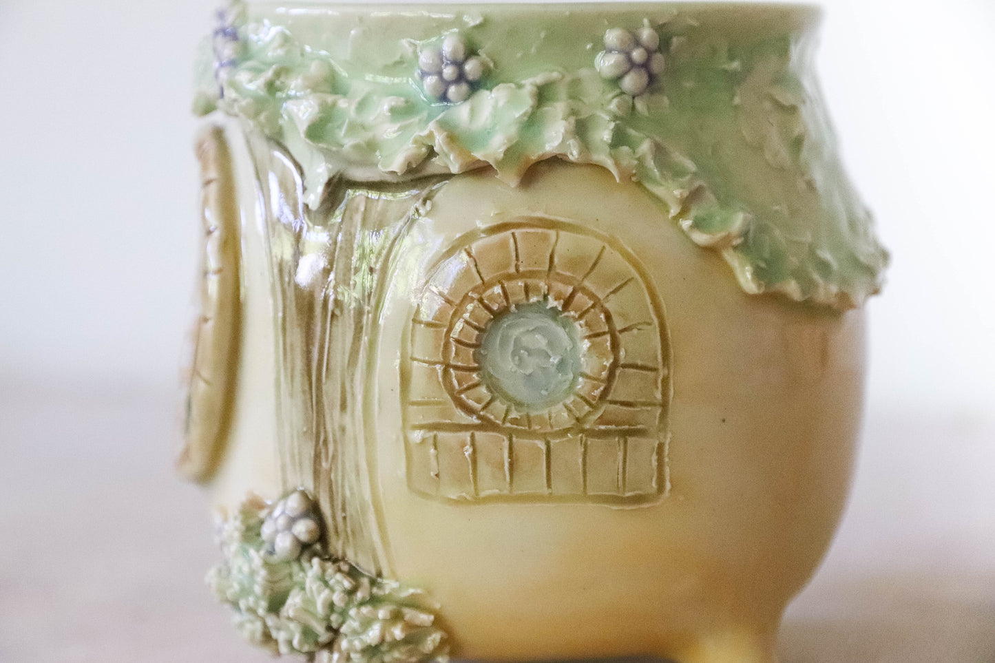 Purple Hobbit House Stoneware Mug