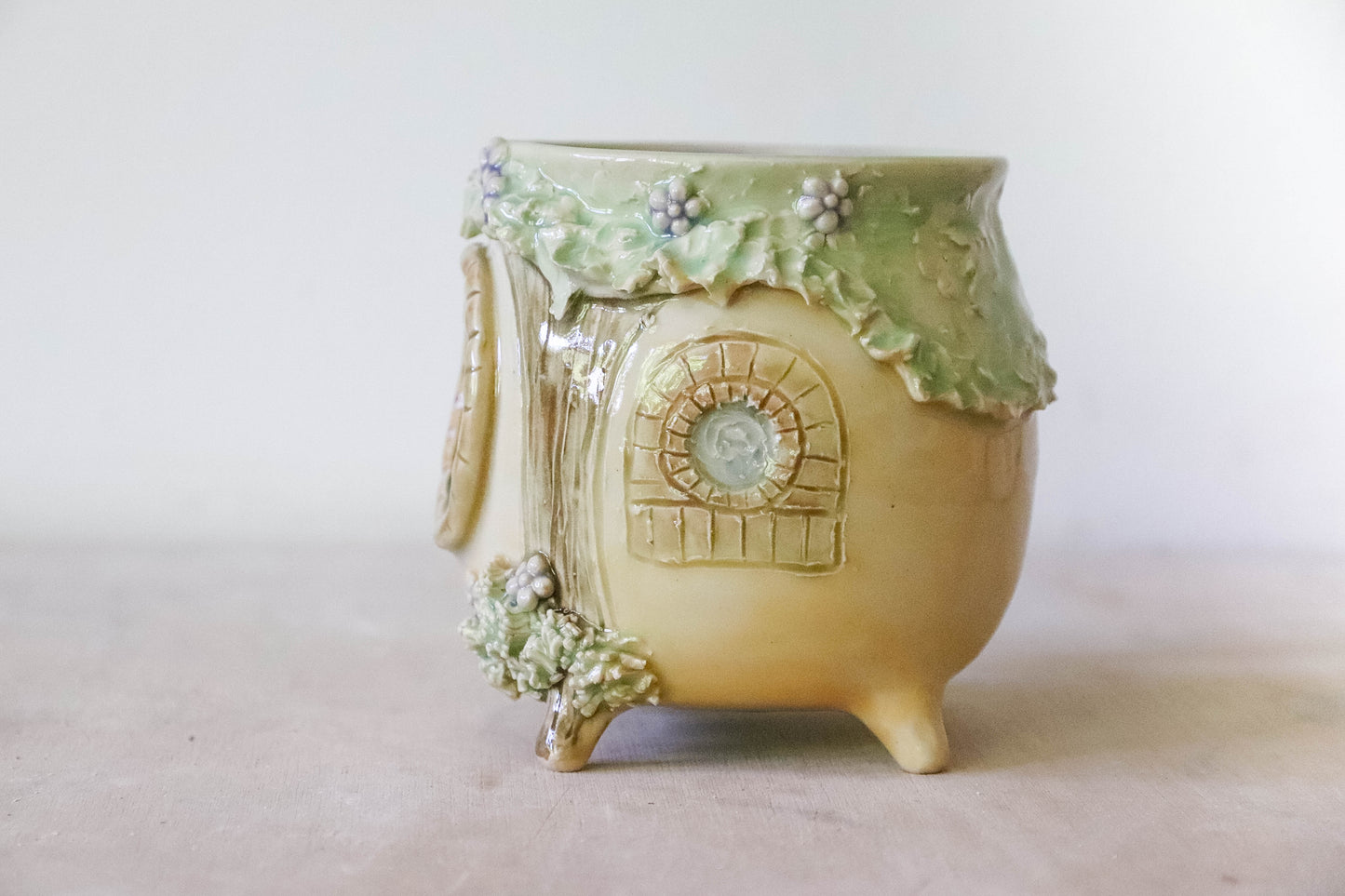 Purple Hobbit House Stoneware Mug