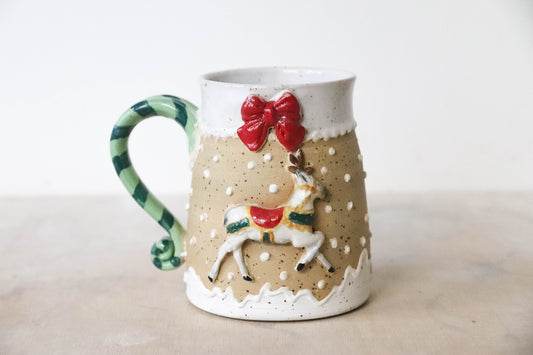 Reindeer Stoneware Mug