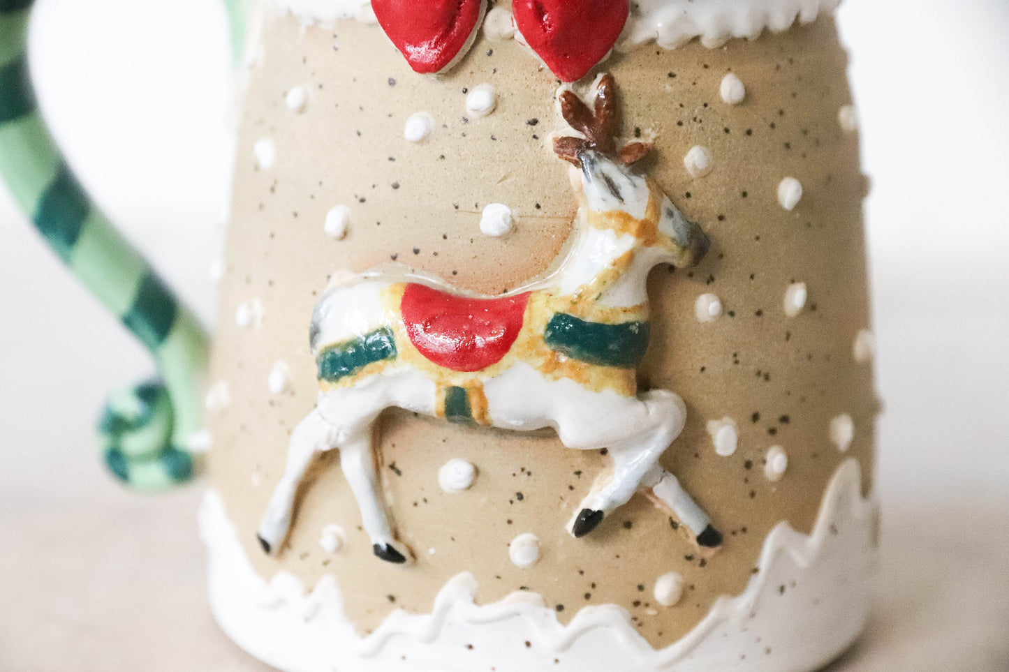 Reindeer Stoneware Mug