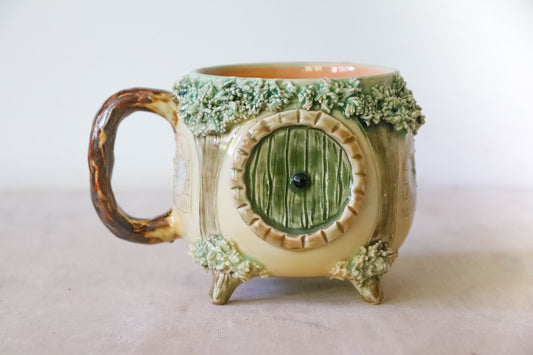 Orange Hobbit House Stoneware Mug
