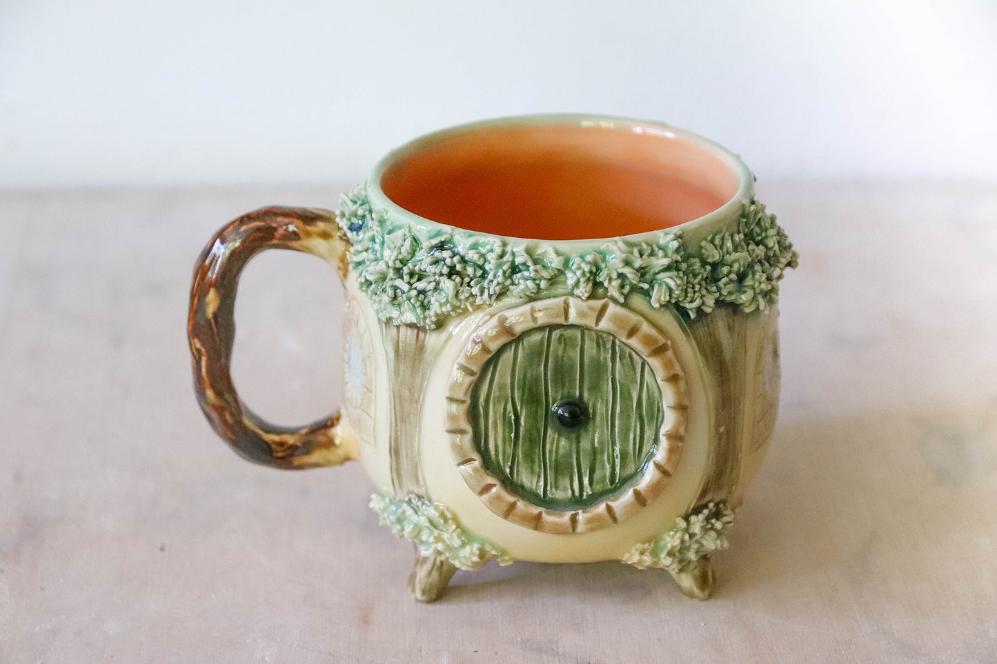 Orange Hobbit House Stoneware Mug