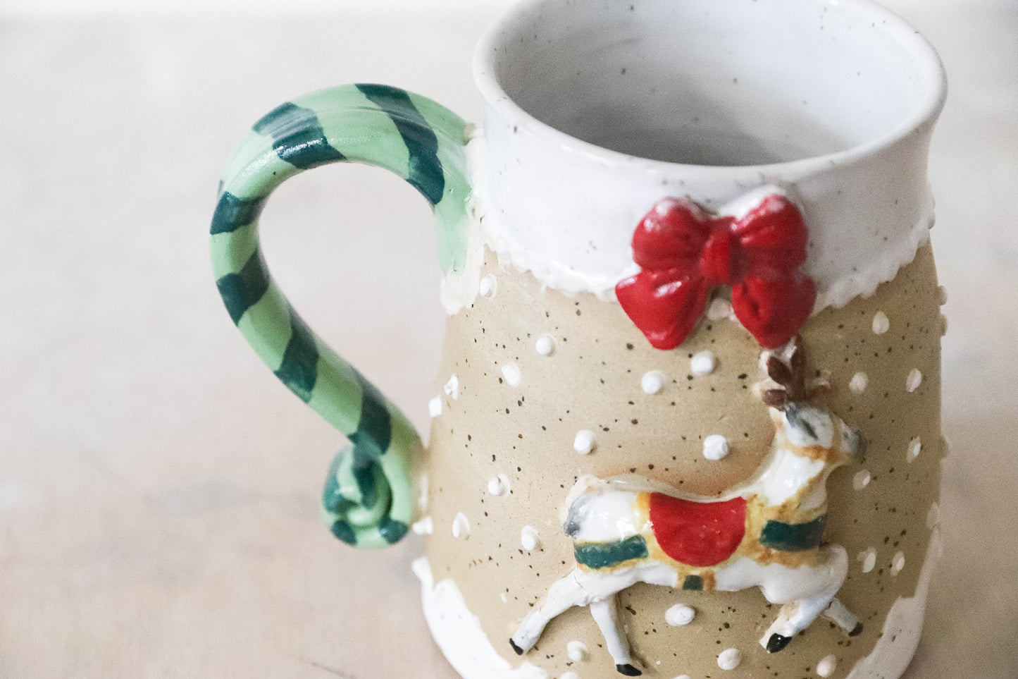 Reindeer Stoneware Mug