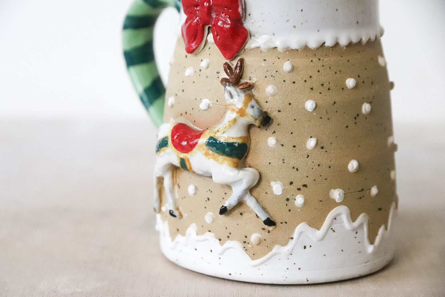 Reindeer Stoneware Mug