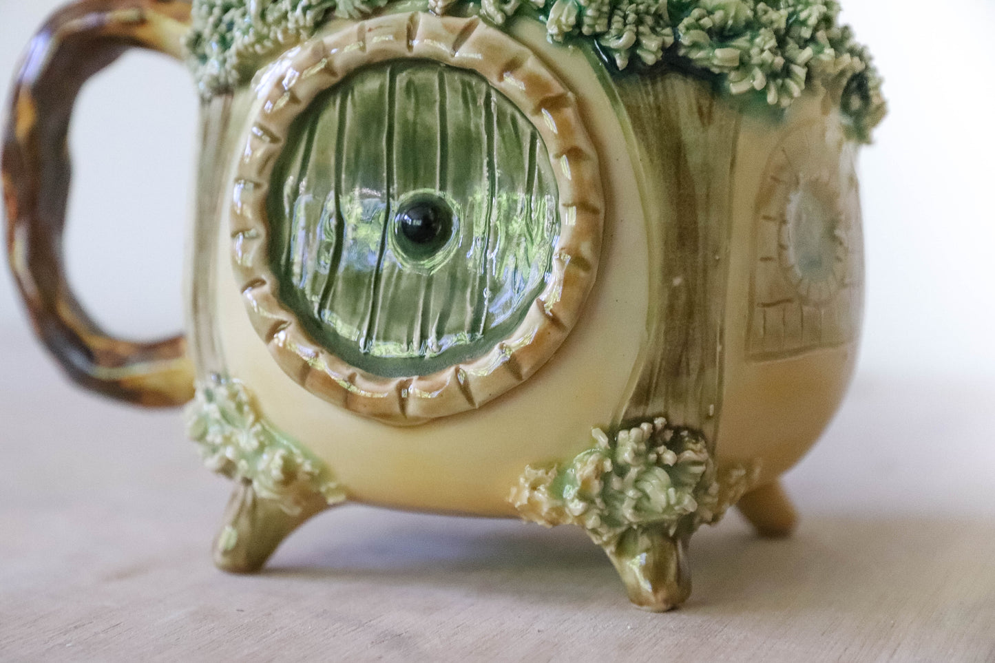 Orange Hobbit House Stoneware Mug