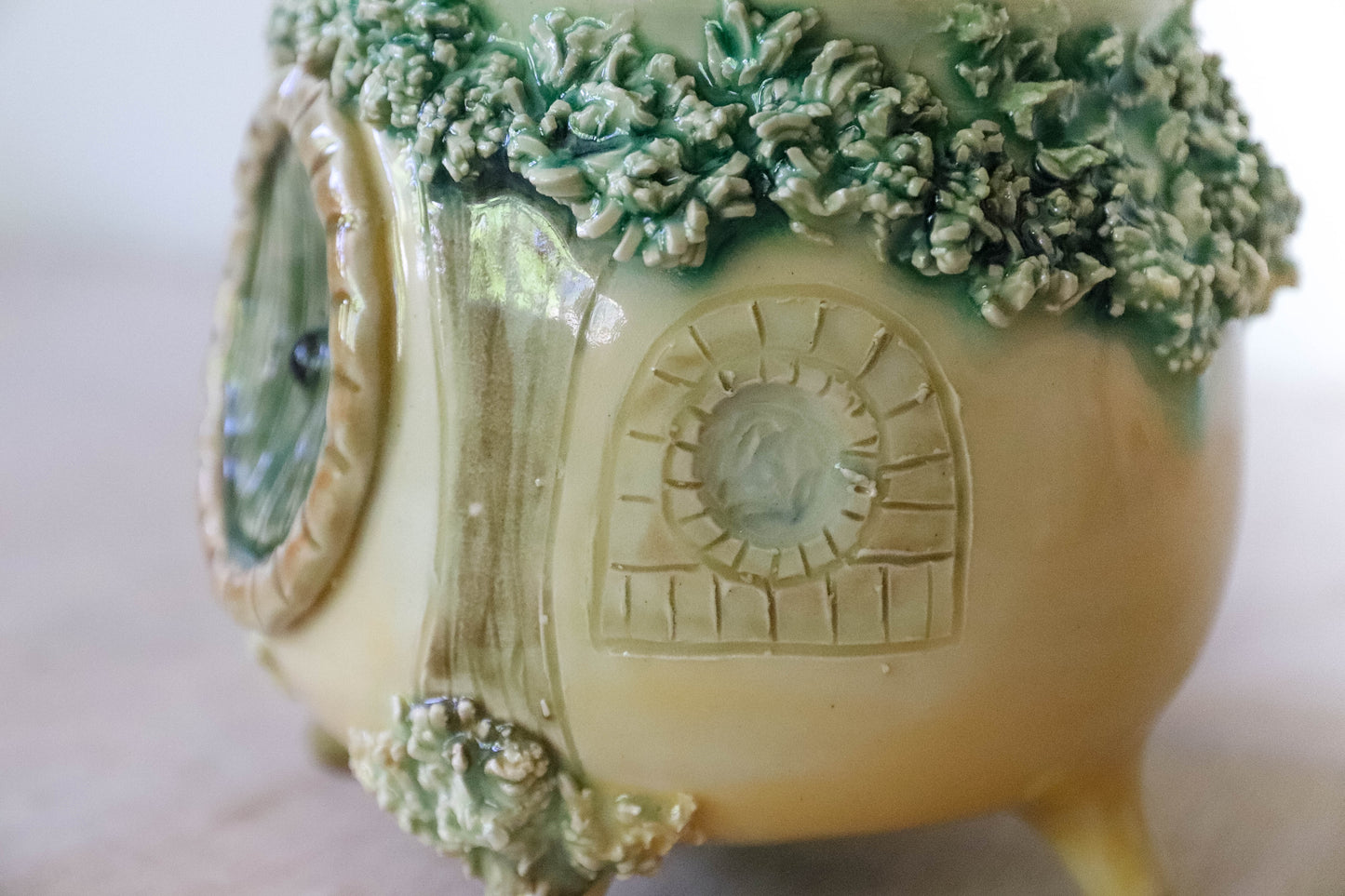 Orange Hobbit House Stoneware Mug