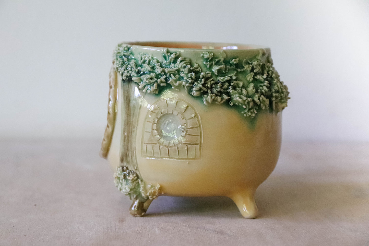 Orange Hobbit House Stoneware Mug