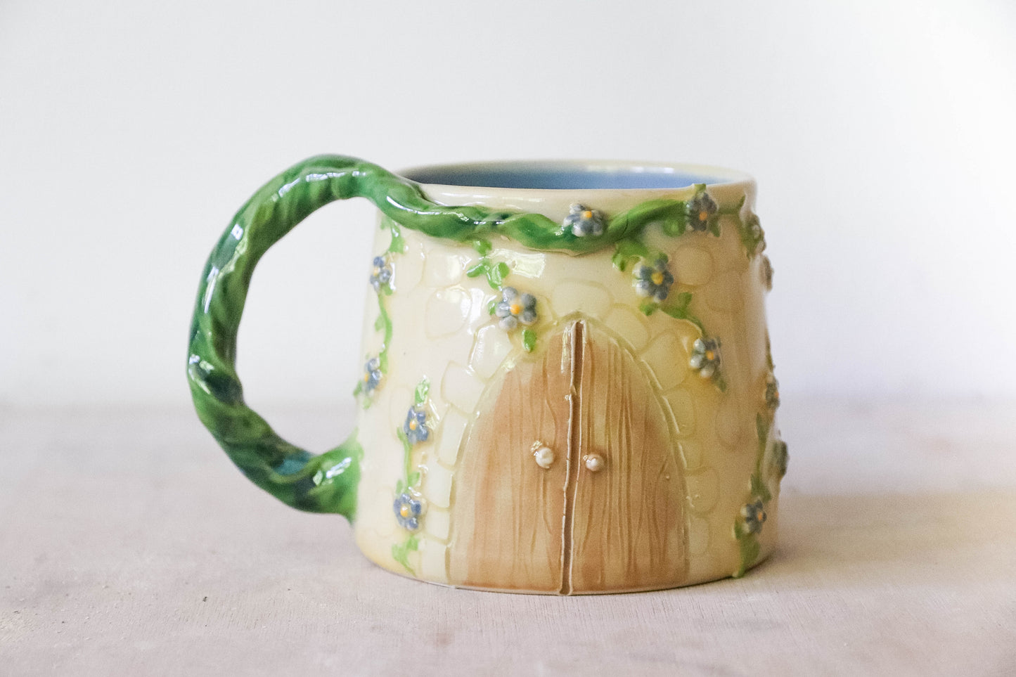 Blue Castle Stoneware Mug