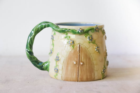 Blue Castle Stoneware Mug