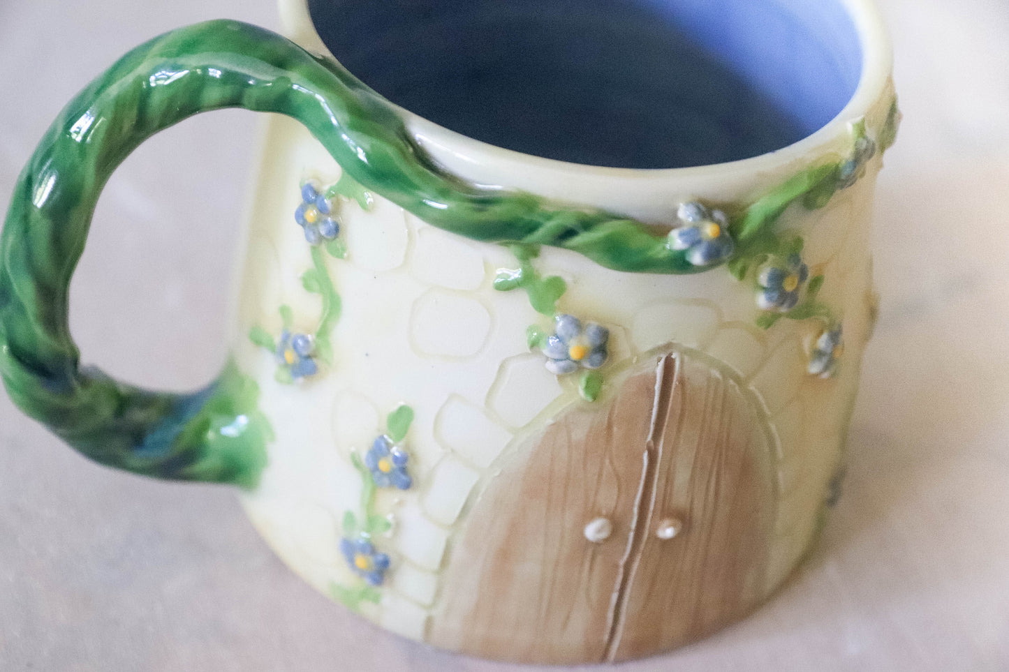 Blue Castle Stoneware Mug