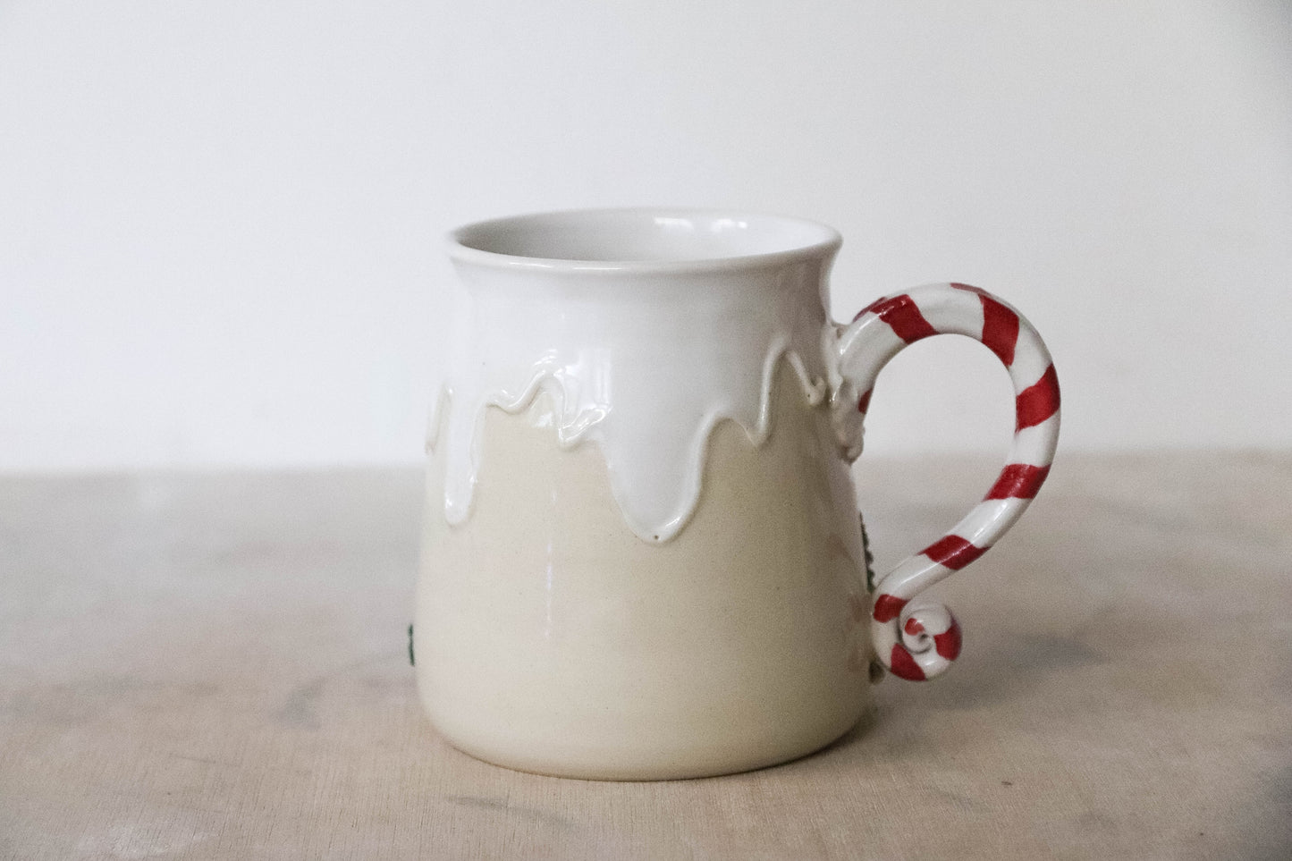 Reindeer White Stoneware Mug