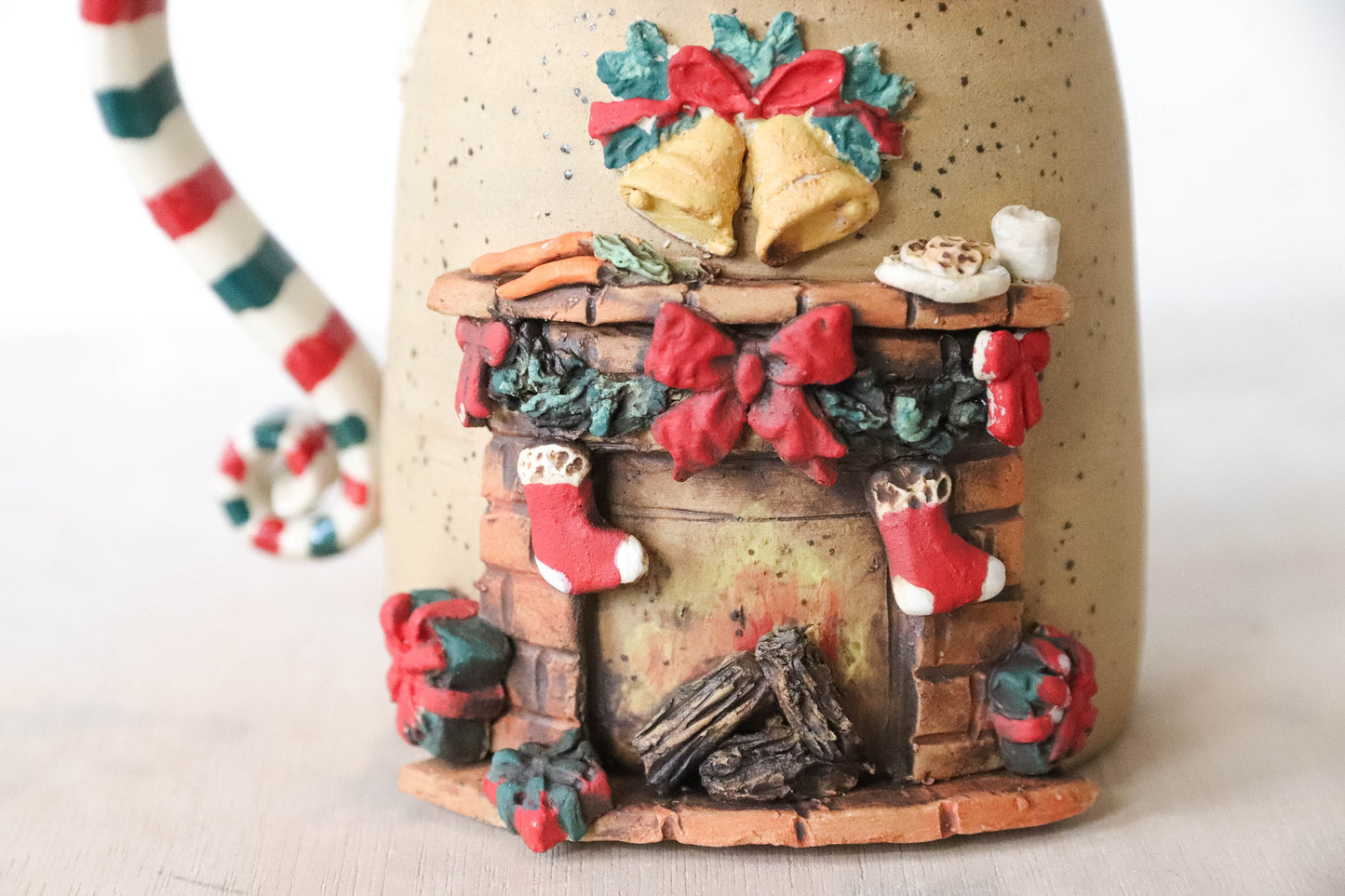 Fireplace Stoneware Mug