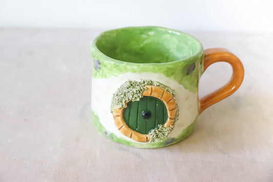 Hobbit Door Green Mug Large
