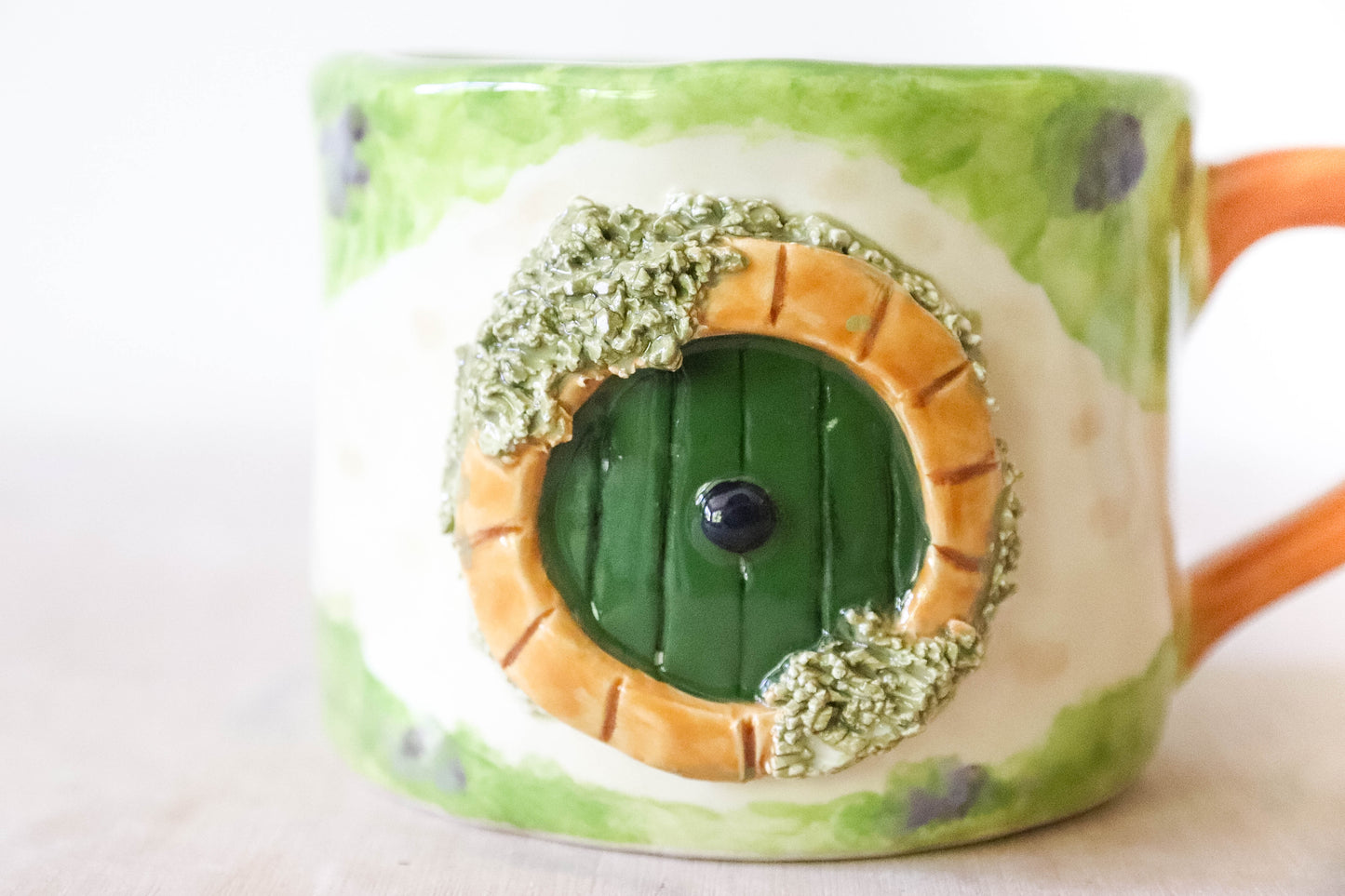 Hobbit Door Green Mug Large