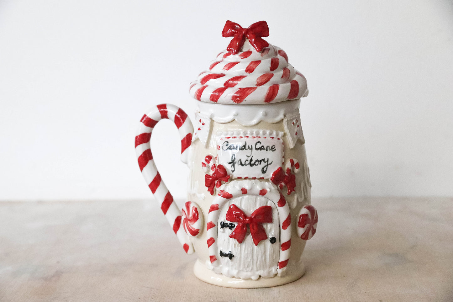 Candy Cane Factory Stoneware Mug