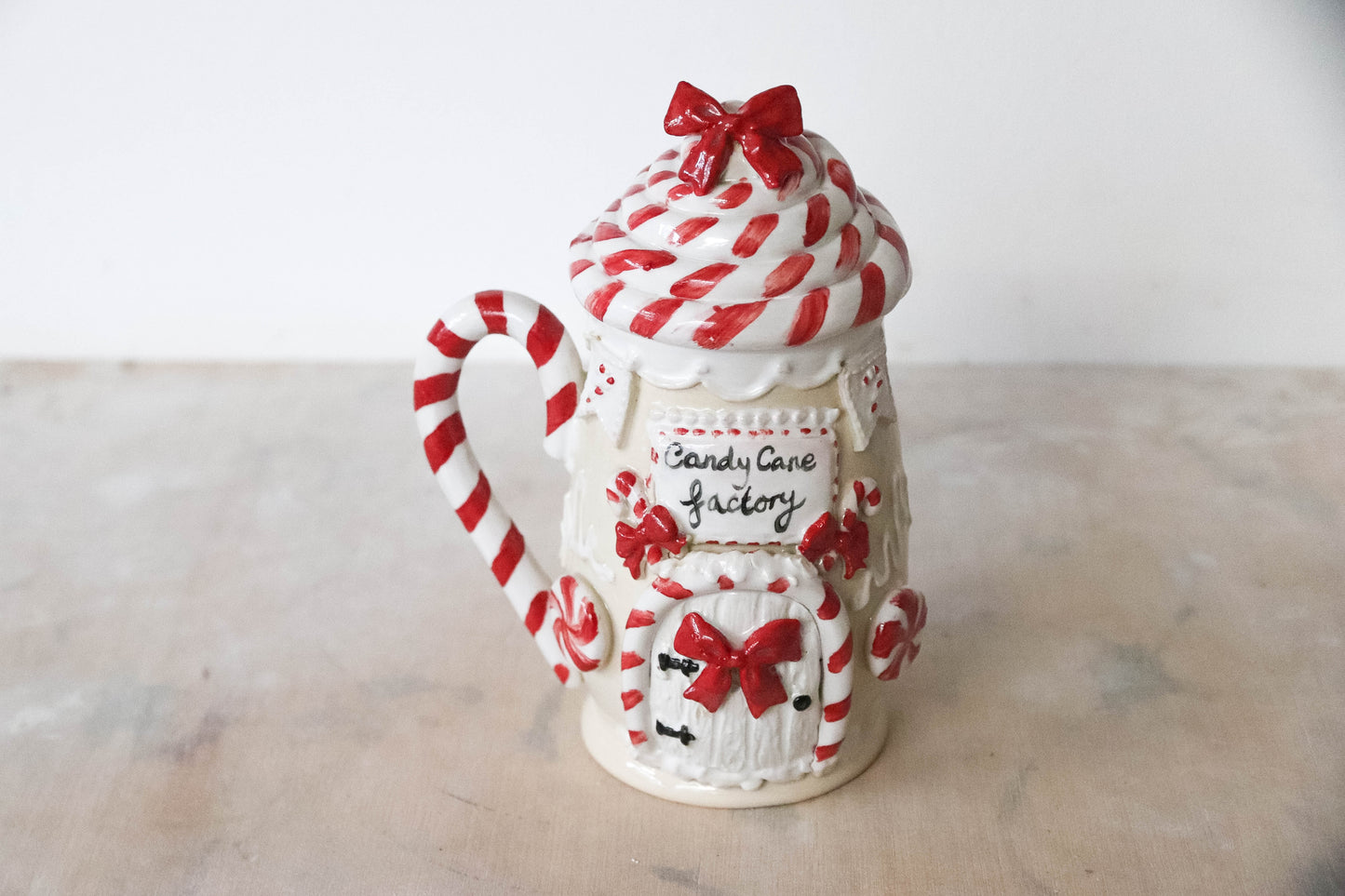 Candy Cane Factory Stoneware Mug