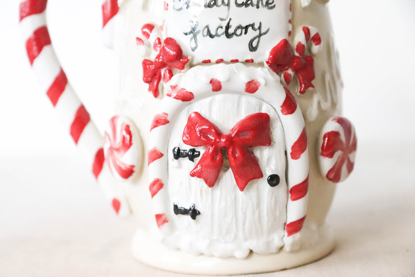 Candy Cane Factory Stoneware Mug