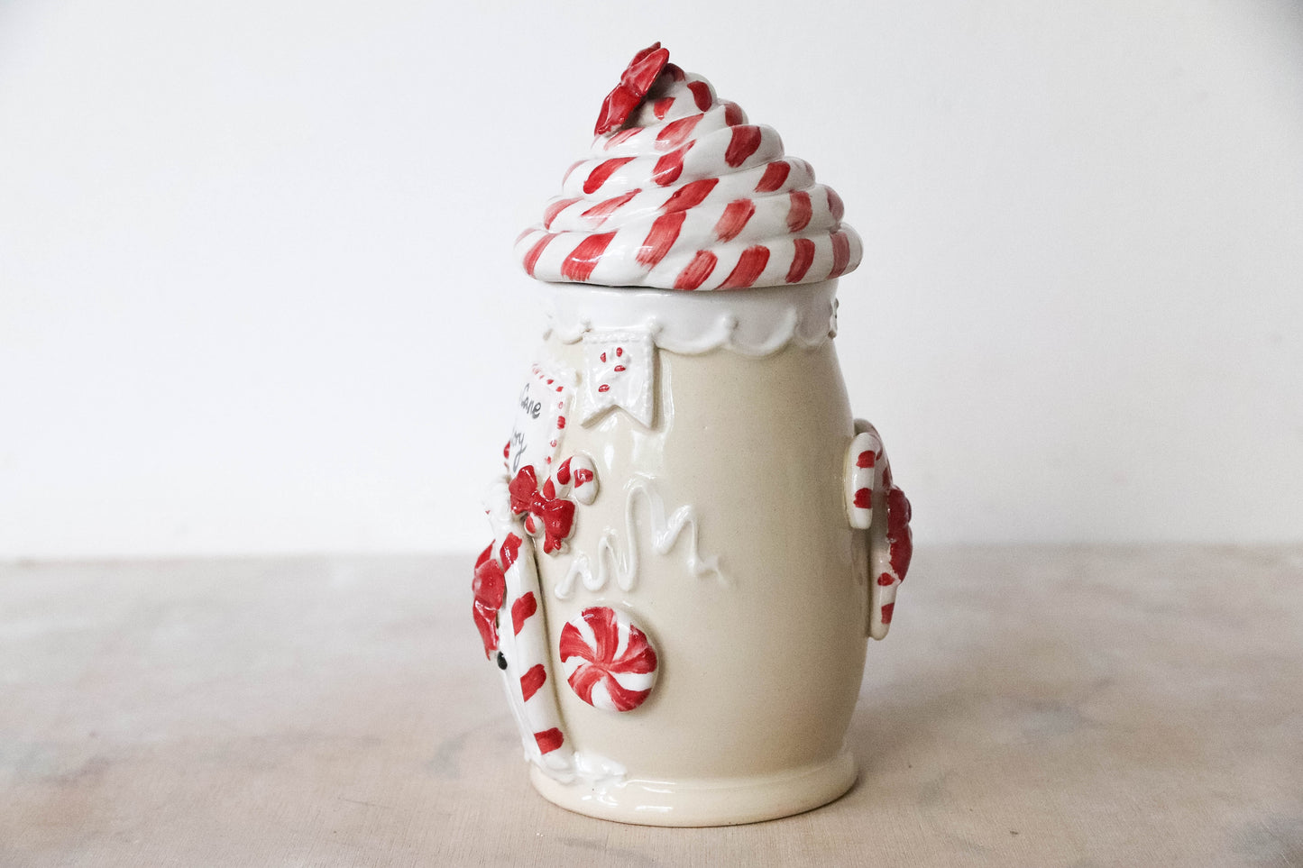 Candy Cane Factory Stoneware Mug