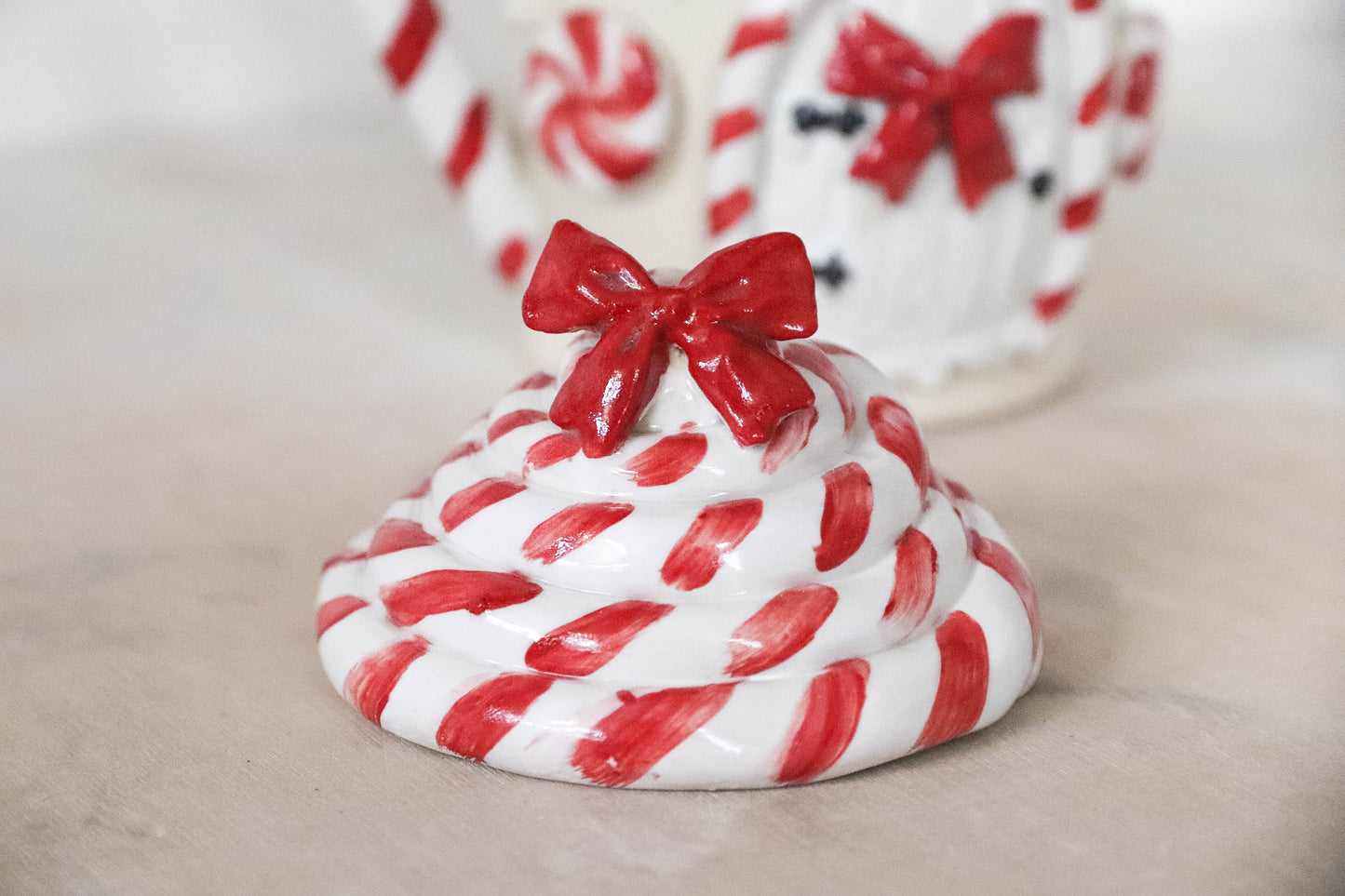 Candy Cane Factory Stoneware Mug