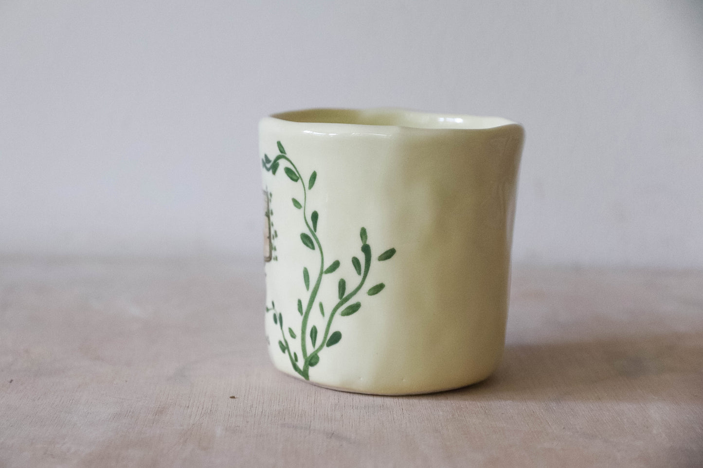 Yellow No Admittance Small Mug