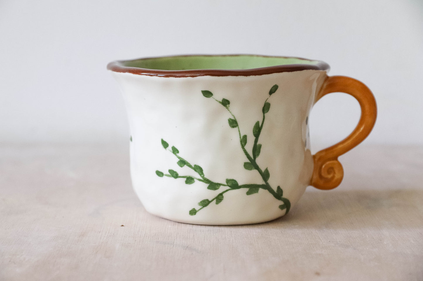 No Admittance Green Cream Mug