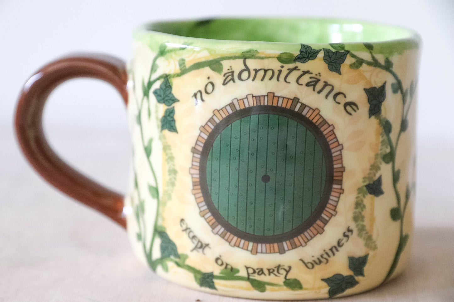 Green No Admittance Mug Large
