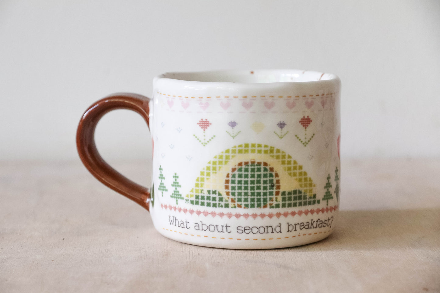Cross Stitch White Mug Medium