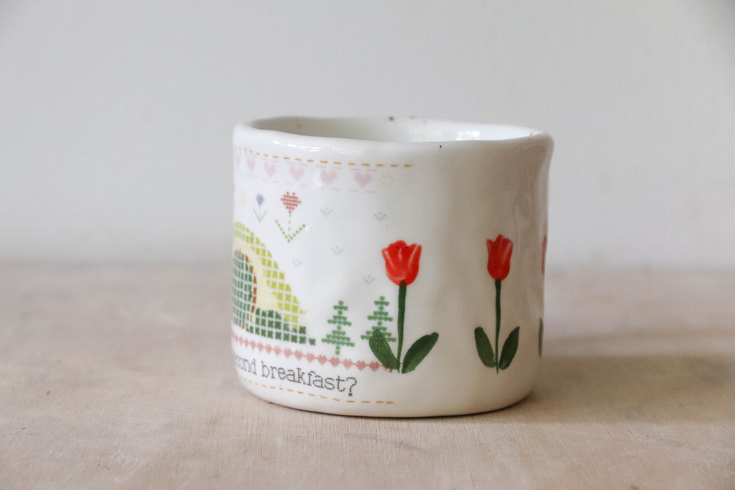 Cross Stitch White Mug Medium