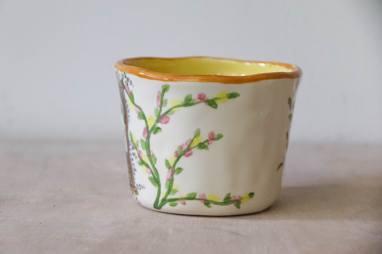 Floral Snuggly Duckling Mug